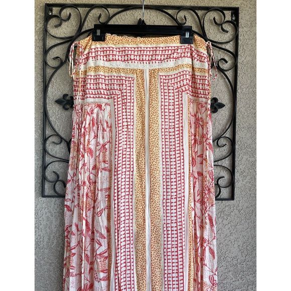 Free People Squared Off Convertible Maxi Skirt - Size Large - Multicolored - Picture 3 of 13